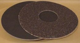plateau velours - velcro avec disque abrasif 380x125mm, avec la location de la monobrosse Locamat