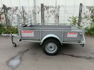 Location Remorque charge 500 kg 125 x 200 cm - Locamat Belgique