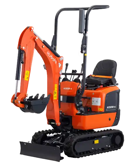 Location Micro pelleteuse Kubota K008-5 - Locamat Belgique