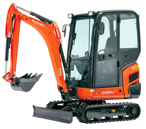 Location Pelleteuse 1,9t Kubota KX019-4 - Locamat Belgique